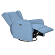 Olliix Madison Park Candace Recliner Wood/Plywood/Fabric in Light Blue