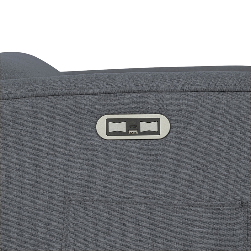 Olliix Madison Park Candace Recliner Wood/Plywood/Fabric in Grey