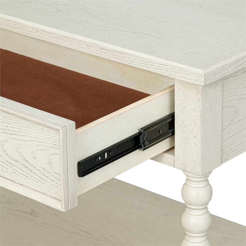 Olliix Madison Park Signature Beckett MDF/Wood End Table in Antique Cream