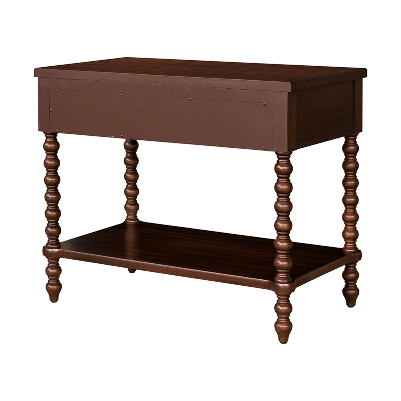 Olliix Madison Park Signature Beckett MDF/Wood End Table in Morocco Brown
