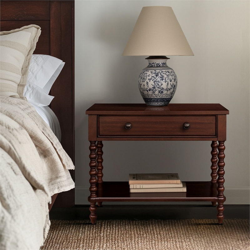 Olliix Madison Park Signature Beckett MDF/Wood End Table in Morocco Brown
