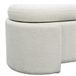 Olliix Martha Stewart Leslie Bench Plywood/MDF/Foam in Ivory