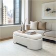 Olliix Martha Stewart Leslie Bench Plywood/MDF/Foam in Ivory