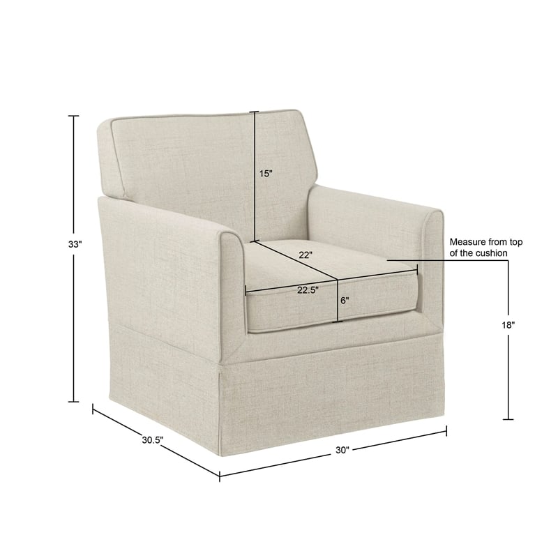 Olliix 510 Design Paula Arm Chair Wood/Plywood/Fabric in Cream