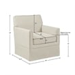 Olliix 510 Design Paula Arm Chair Wood/Plywood/Fabric in Cream
