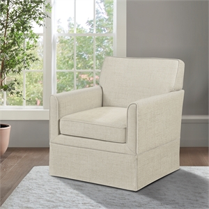 Olliix 510 Design Paula Arm Chair Wood/Plywood/Fabric in Cream