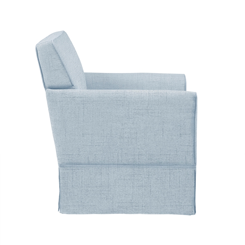 Olliix 510 Design Paula Arm Chair Wood/Plywood/Fabric in Light Blue