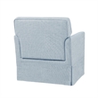 Olliix 510 Design Paula Arm Chair Wood/Plywood/Fabric in Light Blue