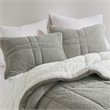 Olliix Madison Park Wynne Full/Queen Comforter Mini Set Polyester in Grey