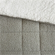 Olliix Madison Park Wynne Full/Queen Comforter Mini Set Polyester in Grey