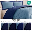 Olliix Madison Park Larkspur Twin/Twin XL Comforter Mini Set in Navy/Light Blue