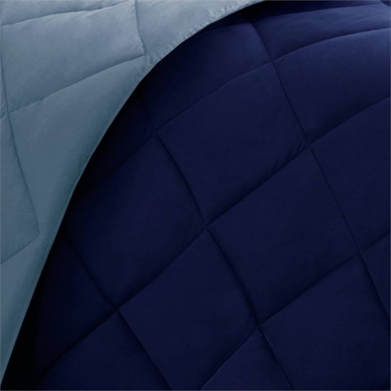 Olliix Madison Park Larkspur Twin/Twin XL Comforter Mini Set in Navy/Light Blue