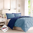 Olliix Madison Park Larkspur Twin/Twin XL Comforter Mini Set in Navy/Light Blue