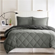 Olliix Madison Park Larkspur Twin/Twin XL Comforter Mini Set in Black/Grey