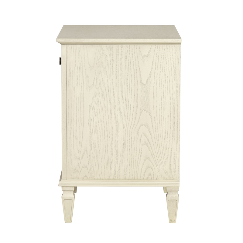 Olliix Madison Park Signature Victoria MDF/Wood Nightstandin Antique Cream