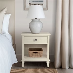 Olliix Madison Park Signature Victoria MDF/Wood Nightstandin Antique Cream