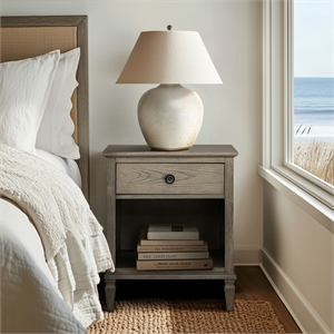 Olliix Madison Park Signature Victoria MDF/Wood Nightstandin Reclaimed Grey