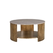 Olliix INK+IVY Keegan Coffee Table MDF/Wood in Oak/Marble