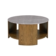 Olliix INK+IVY Keegan Coffee Table MDF/Wood in Oak/Marble