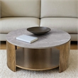 Olliix INK+IVY Keegan Coffee Table MDF/Wood in Oak/Marble
