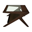 Olliix INK+IVY Rocket Coffee Table Glass/MDF/Wood in Morocco Brown
