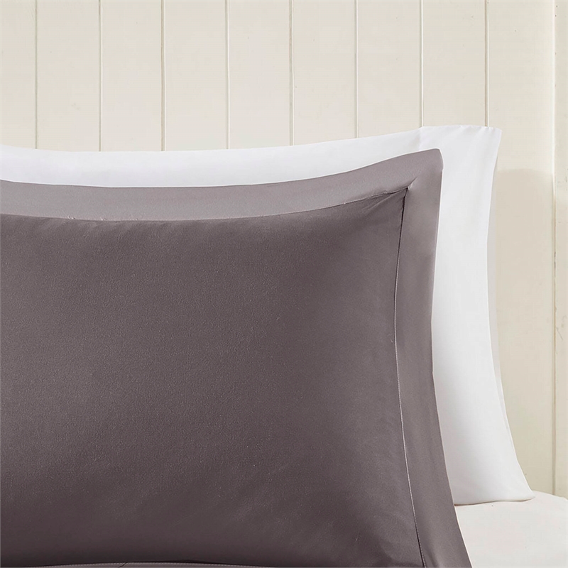 Olliix Madison Park Larkspur Full/Queen Comforter Mini Set in Charcoal/Grey