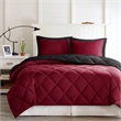 Olliix Madison Park Larkspur Twin/Twin XL Comforter Mini Set in Red/Black