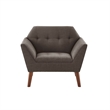 Olliix INK+IVY Newport Set of 2 Lounge Chair Wood/Plywood/Fabric in Charcoal
