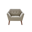 Olliix INK+IVY Newport Set of 2 Lounge Chair Wood/Plywood/Fabric in Light Grey