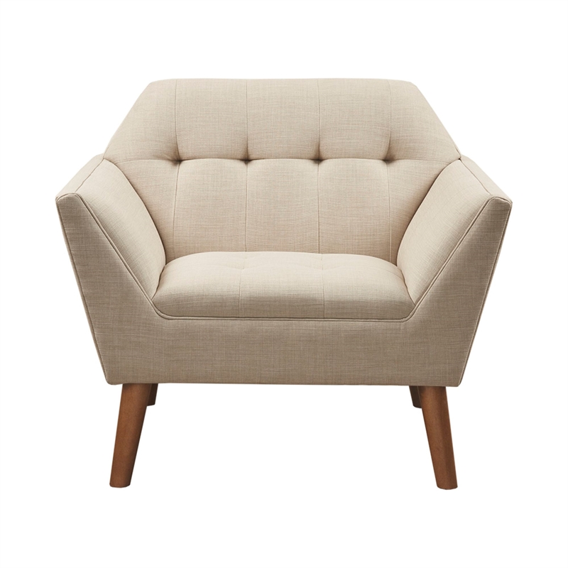 Olliix INK+IVY Newport Set of 2 Lounge Chair Wood/Plywood/Fabric in Beige