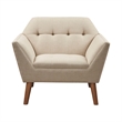 Olliix INK+IVY Newport Set of 2 Lounge Chair Wood/Plywood/Fabric in Beige