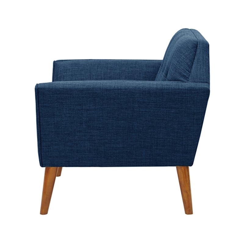 Olliix INK+IVY Newport Set of 2 Lounge Chair Wood/Plywood/Fabric in Blue
