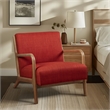 Olliix INK+IVY Novak Set of 2 Accent Armchair Wood/Polyester in Spice