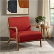 Olliix INK+IVY Novak Set of 2 Accent Armchair Wood/Polyester in Spice