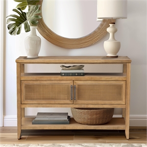 Olliix Martha Stewart Naomi Console Table MDF/Wood in Honey