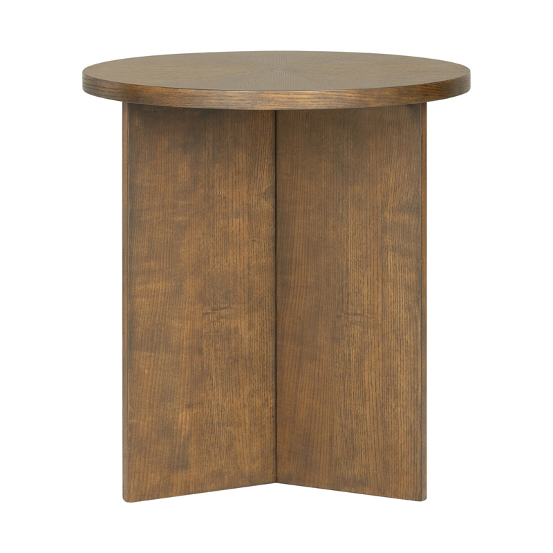Olliix Martha Stewart Sadie Accent Table MDF/Wood in Walnut Brown