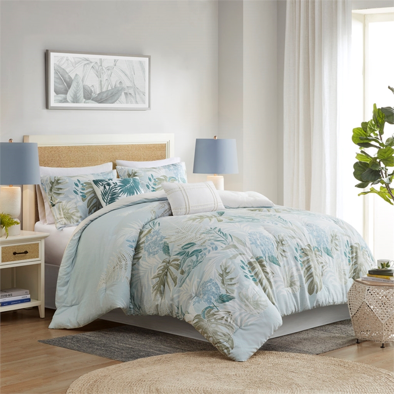 Olliix Harbor House Blue Kiawah Island Cal King Comforter Set Cotton in Blue