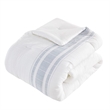 Olliix Harbor House Blue Morgan Queen Comforter Set Cotton in White/Blue