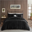 Olliix Woolrich Alton Full/Queen Comforter Set Polyester in Black/Black