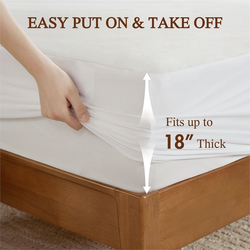 Olliix Beautyrest Nonwoven Twin XL Mattress Pad Polyester in White
