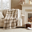 Olliix Woolrich Print Plush to Sherpa 50x60