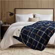 Olliix Woolrich Print Plush to Sherpa 50x60