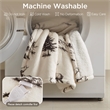 Olliix Woolrich Print Plush to Sherpa 50x60