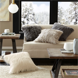 Olliix Madison Park Edina 20x20&quot Throw Pillow Polyester in Grey