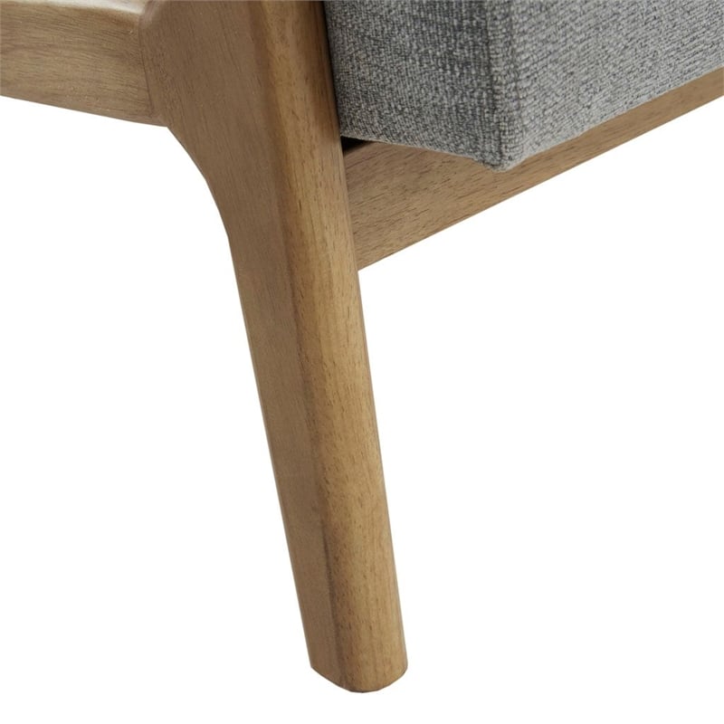 Olliix INK+IVY Novak Set of 2 Accent Armchair Wood/Polyester in Grey