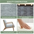 Olliix INK+IVY Novak Set of 2 Accent Armchair Wood/Polyester in Light Blue