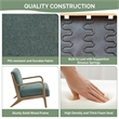 Olliix INK+IVY Novak Set of 2 Accent Armchair Wood/Polyester in Teal