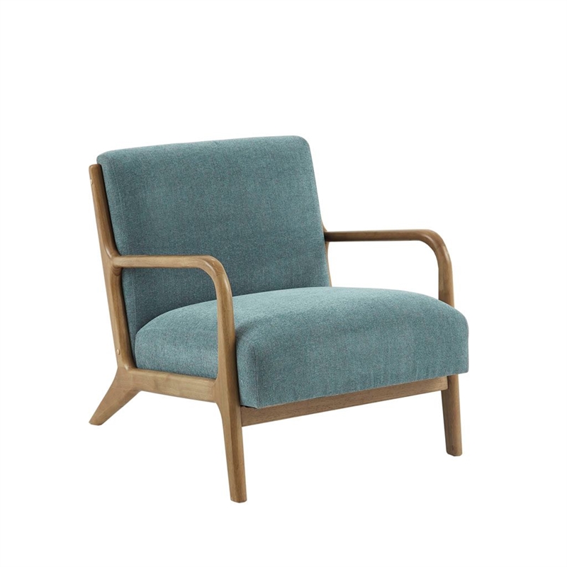 Olliix INK+IVY Novak Set of 2 Accent Armchair Wood/Polyester in Teal