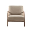 Olliix INK+IVY Novak Set of 2 Accent Armchair Wood/Polyester in Taupe