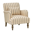 Olliix Martha Stewart Amanda Accent Chair Wood/Plywood/Fabric in Linen/Blue